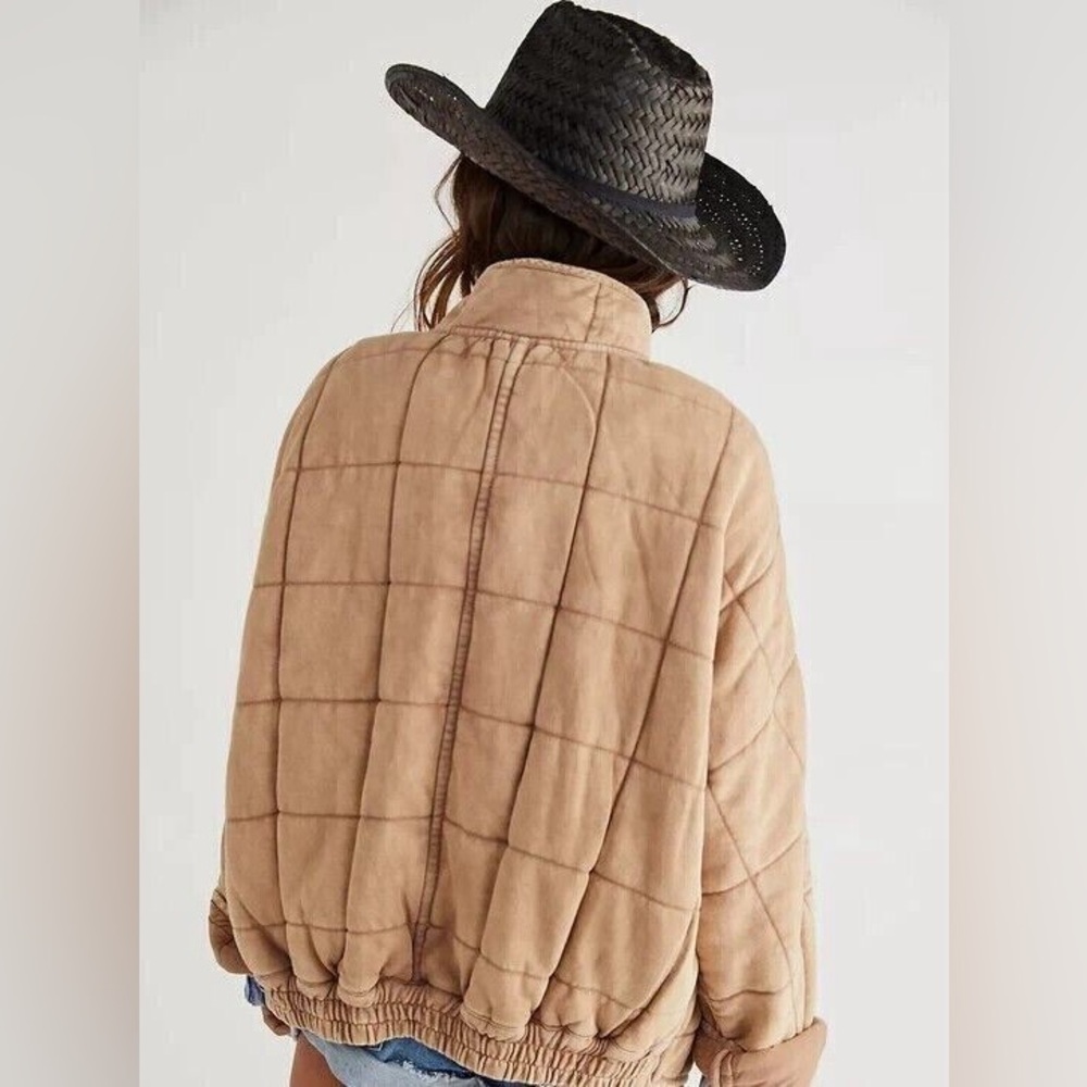 Free People Dolman Quilted Jacket in Champagne Size: XS - Picture 5 of 8